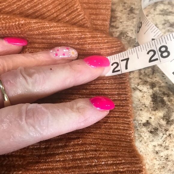 Scoop NYC Women's Orange Cowl Neck Sweater - Picture 5 of 11